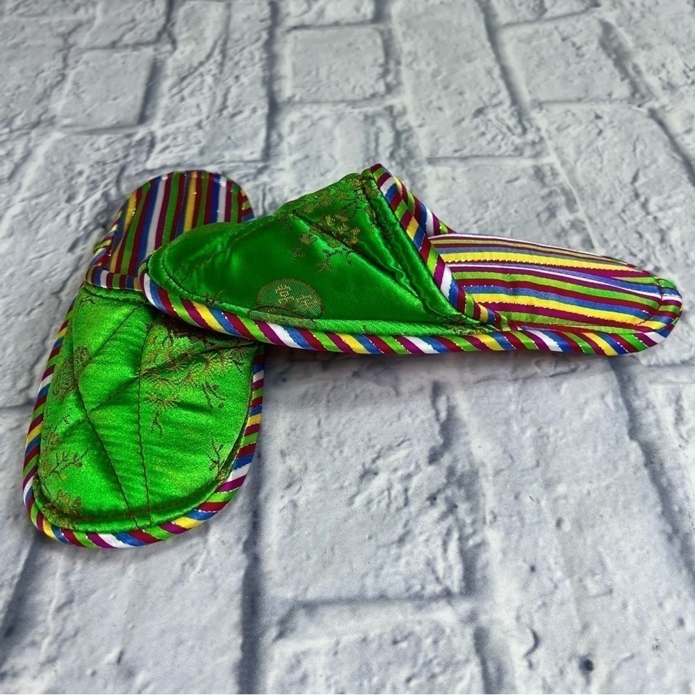 New Children's satin slippers size 11/12 little boys or girls